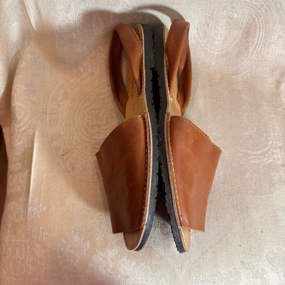 ALE HOP Sz 40 Menorca Avarca Style Slip On Leather Sandals Made in Spain Shoes - Picture 6 of 7